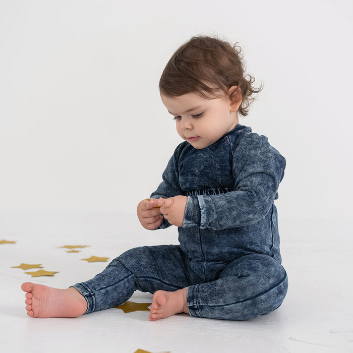 DENIM WASH OVERALLS