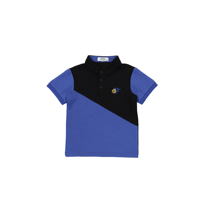 DIAGONAL COLORBLOCK POLO