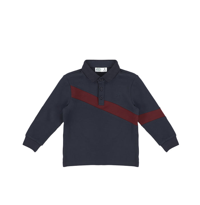 DIAGONAL STRIPE POLO