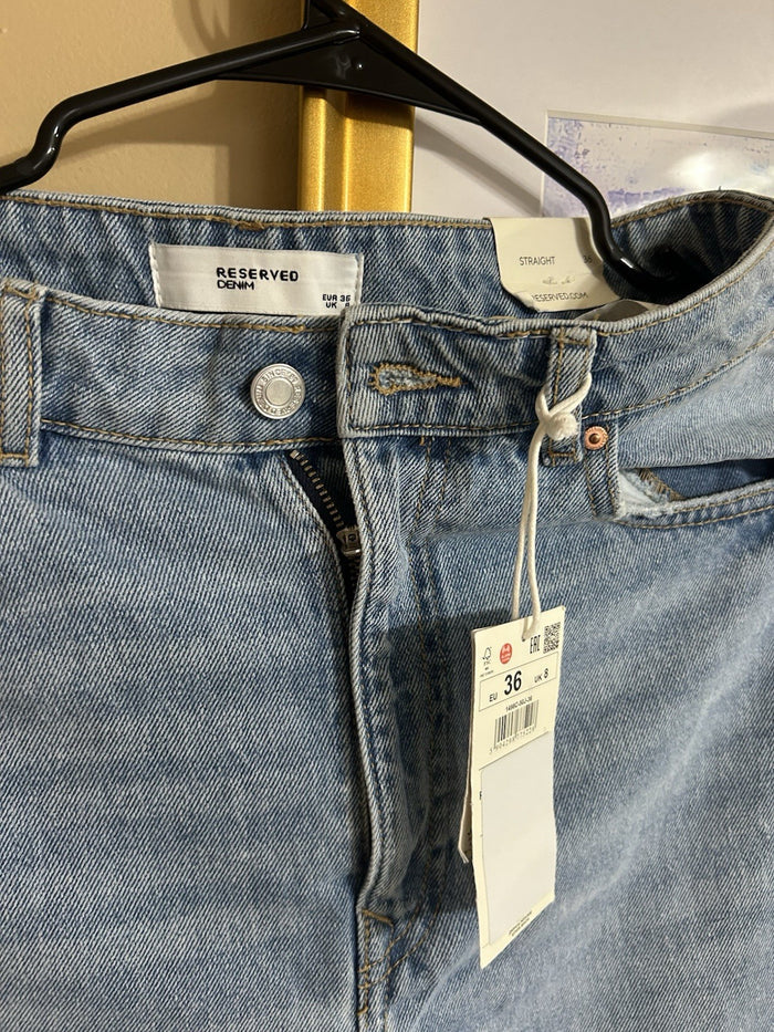 Donate,lfor someone who needs ! Women's Straight Light Wash Blue Denim Jeans