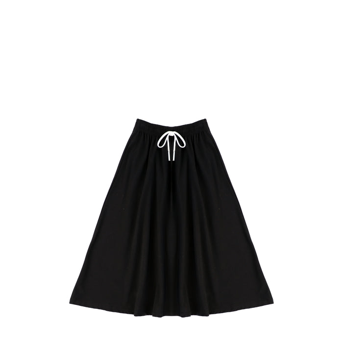 DRAWSTRING MAXI SKIRT