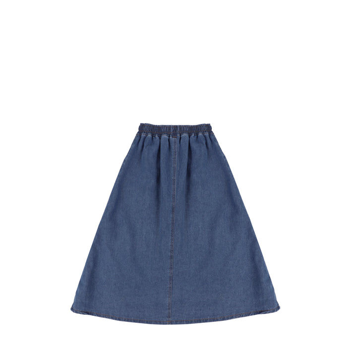 DRAWSTRING MAXI SKIRT