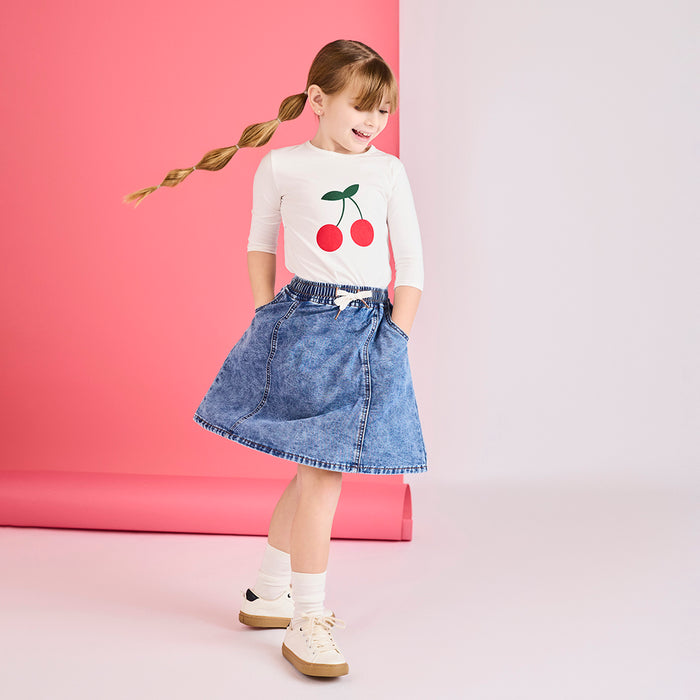 DRAWSTRING SKIRT