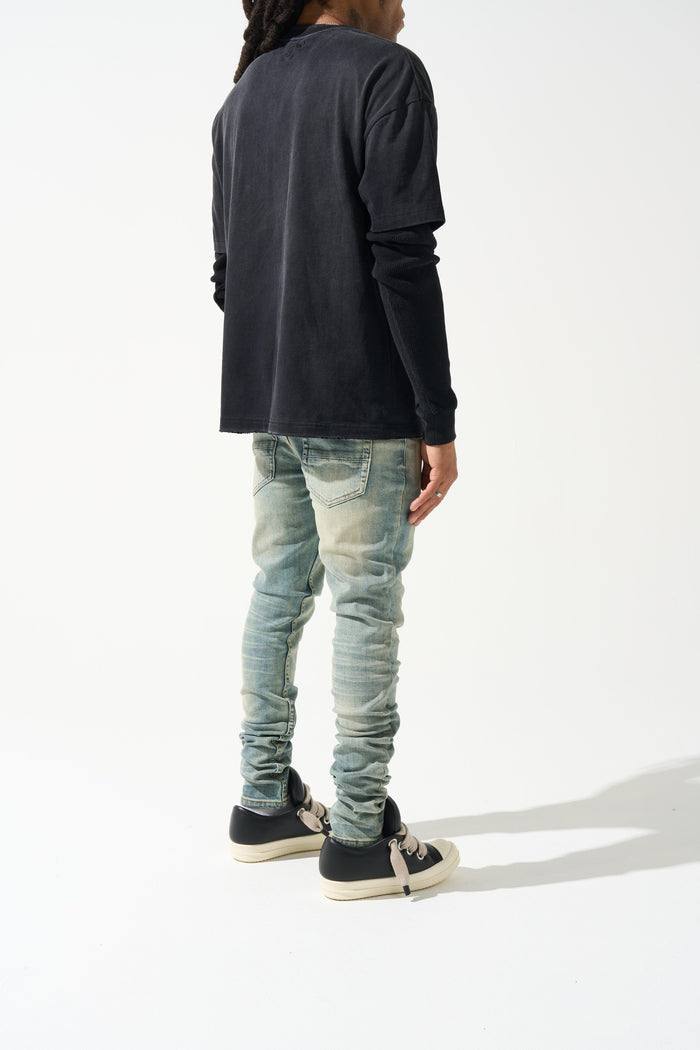 DYNASTY Mid Blue Jeans
