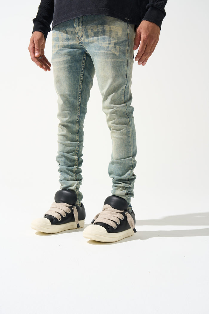 DYNASTY Mid Blue Jeans