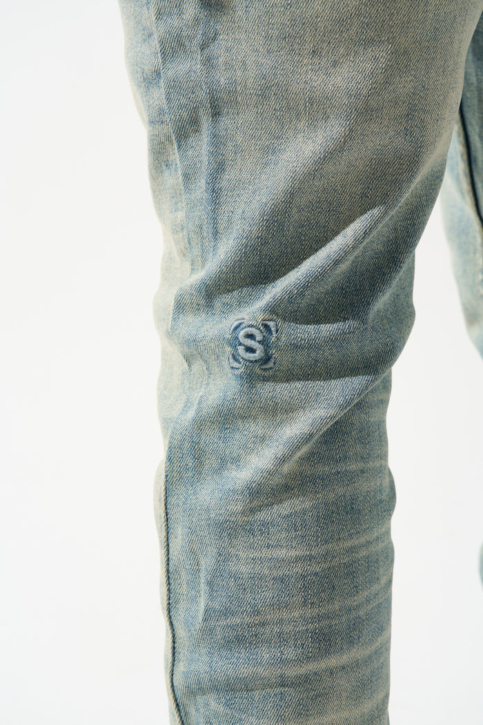 DYNASTY Mid Blue Jeans