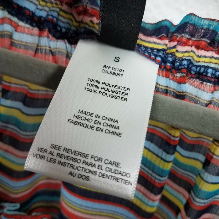 Ellen Tracy Women's Off the Shoulder Swimwear Cover Up, Striped/Multicolor