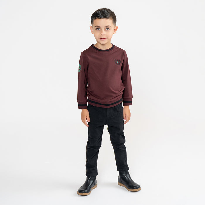 EMBLEM TRIM TSHIRT