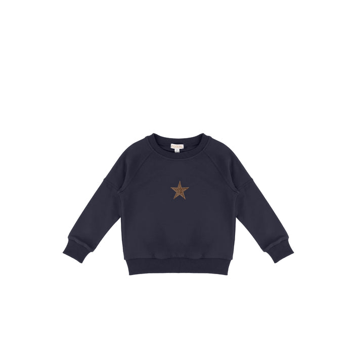 EMBROIDERED STAR SWEATSHIRT