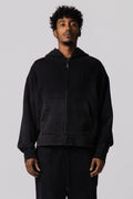 ESSENTIAL Zip Black Hoodie