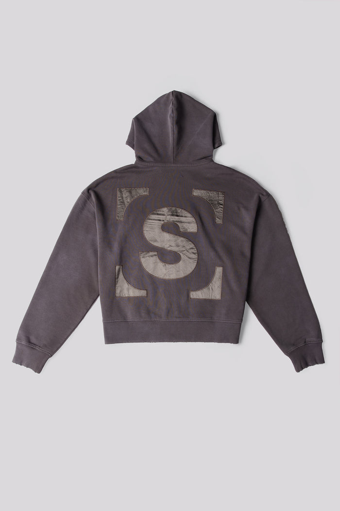 ESSENTIAL Zip Grey Hoodie