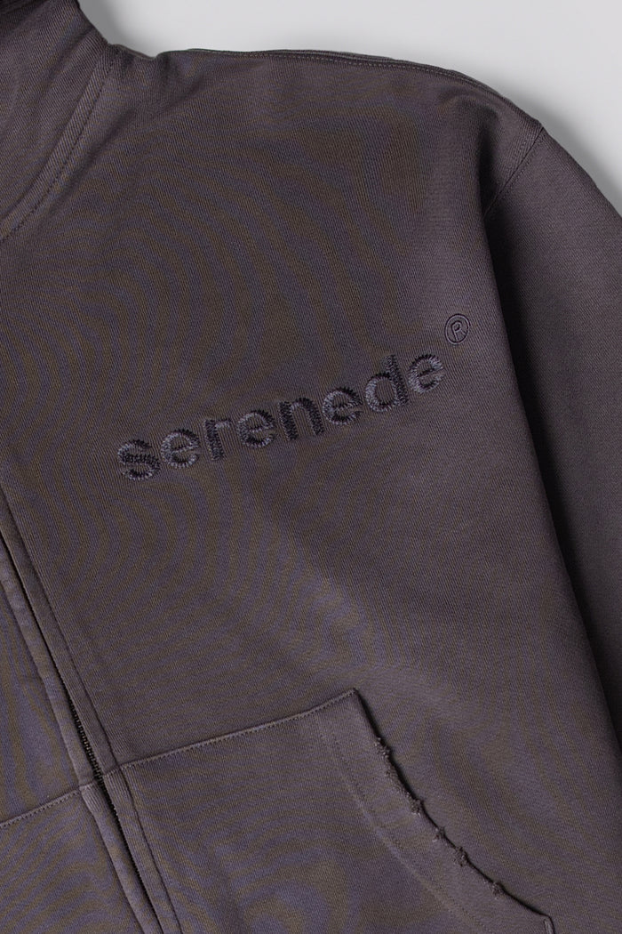 ESSENTIAL Zip Grey Hoodie