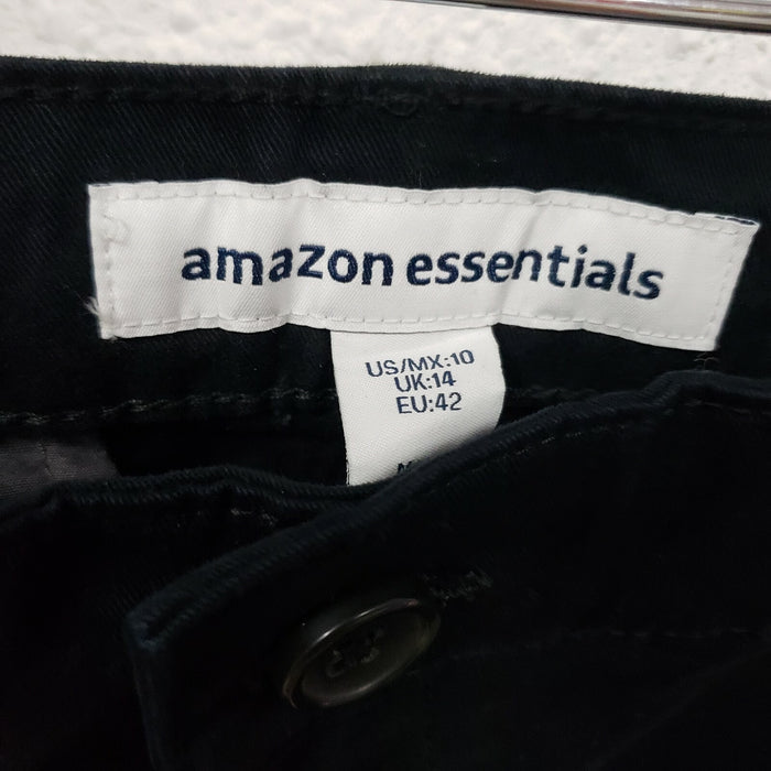 Essentials Women's Cropped Girlfriend Chino Pant, Black