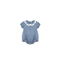 EYELET TRIM COLLAR ROMPER