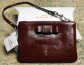 Coach F52137 Darcy Patent Bow Small Wristlet – Sherry Women's Designer Handbag, New