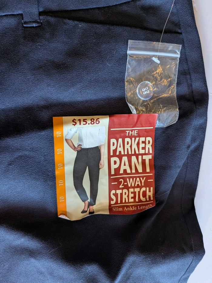Faded Glory Bi Stretch Pant Navy Blue Parker Pants Women's Stretch