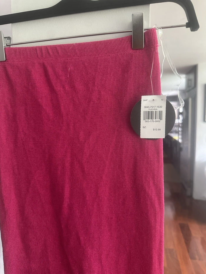 Fct Basics Women’s Fuchsia Solid Ankle Jumpsuit Stretch Elastic S/M