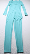 Feelin Myself Boutique Women's Give Me Body L/S Jumpsuit LB3 Turquoise Small