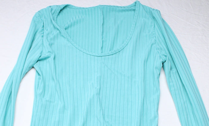 Feelin Myself Boutique Women's Give Me Body L/S Jumpsuit LB3 Turquoise Small