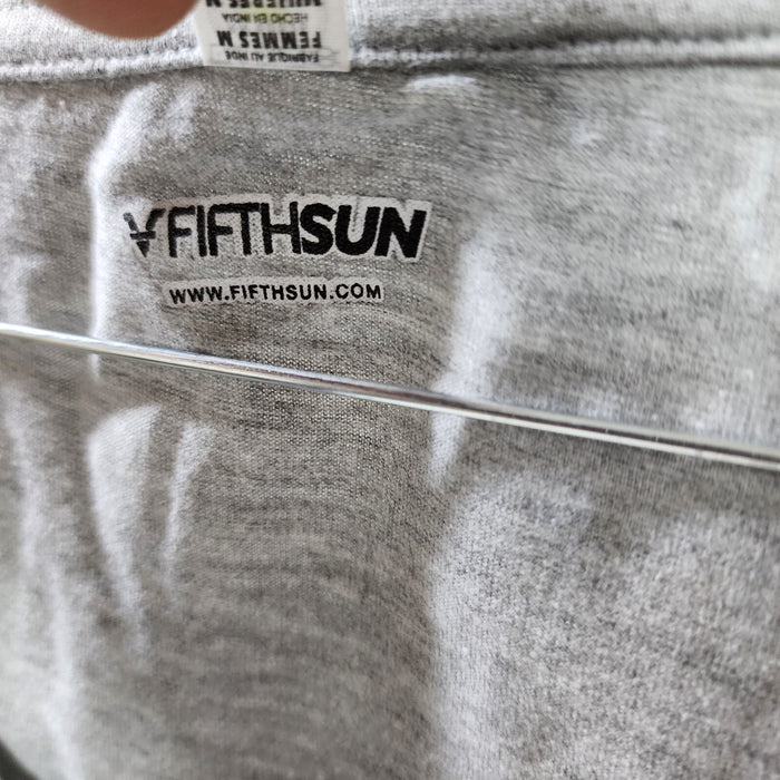 Fifth Sun Women's I Knit In Public Short Sleeve T-Shirt, Athletic Heather Medium