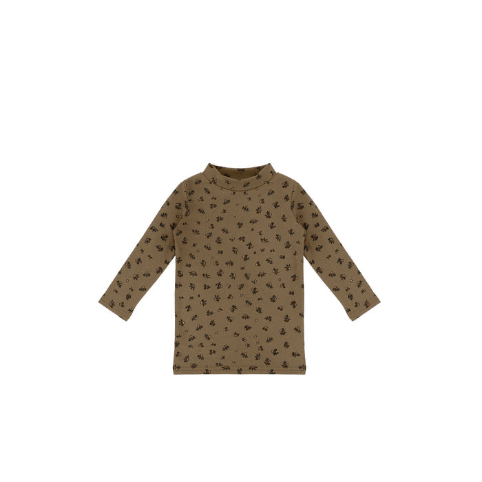 FLORAL MOCKNECK