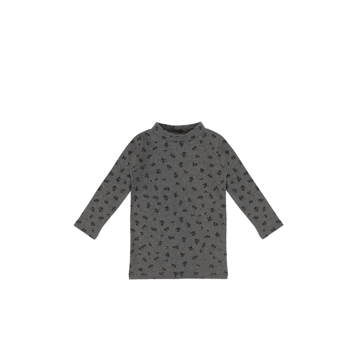 FLORAL MOCKNECK