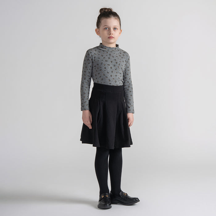 FLORAL MOCKNECK