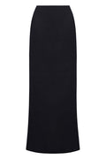 Fontelina Linen Skirt - Black Linen