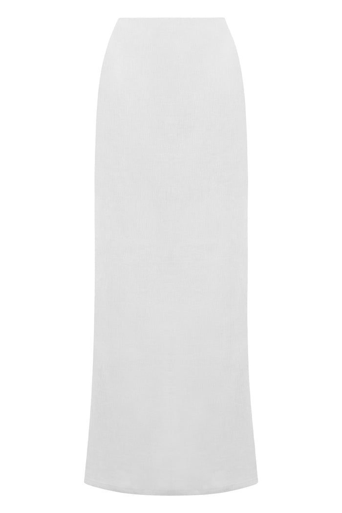 Fontelina Linen Skirt - White