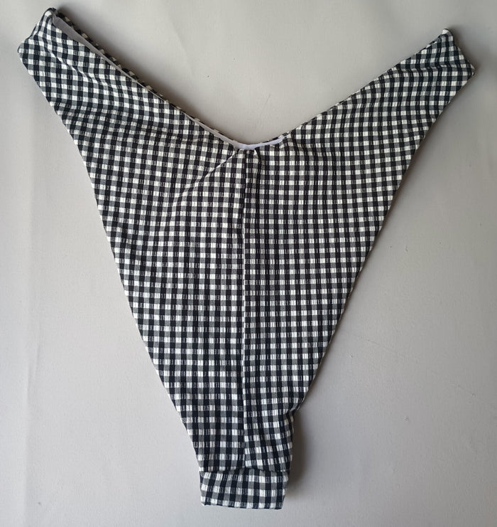 Forever 21 Large Check Bikini Swim Bottoms Hygienic Liner