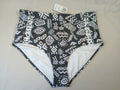 Forever 21 Plus 1X Black White Swim Bikini Bottoms Side Accent Hygiene Liner