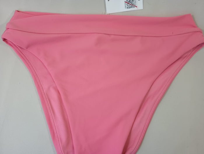 Forever 21 Plus 1X Pink Salmon Swim Bikini Bottoms Stretch Hygienic Liner