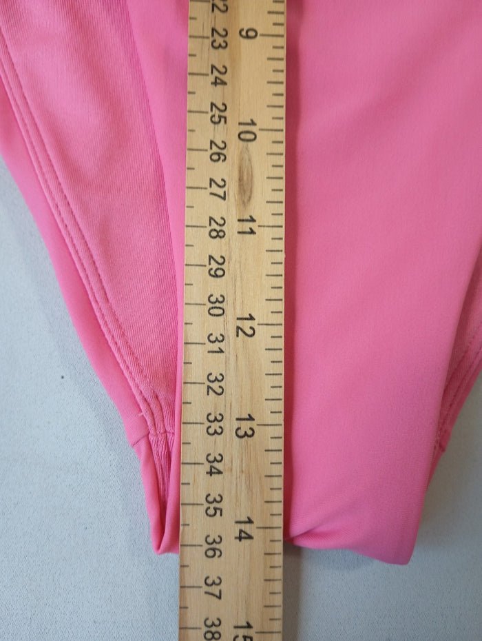 Forever 21 Plus 1X Pink Salmon Swim Bikini Bottoms Stretch Hygienic Liner