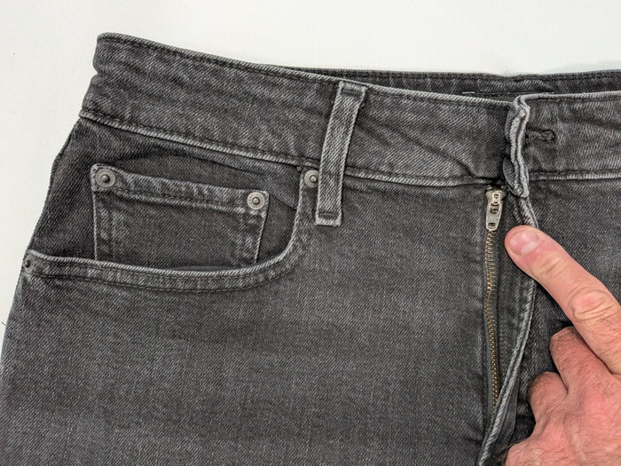 Free Assembly Women's 12 Black Rolled Cuff Jean Shorts Pockets