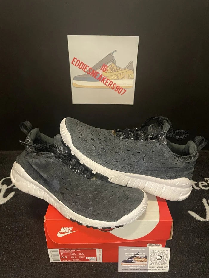 Nike Free Run Trail Men's Sneakers Black White – Brand New, Men's 7 / Women's 8.5
