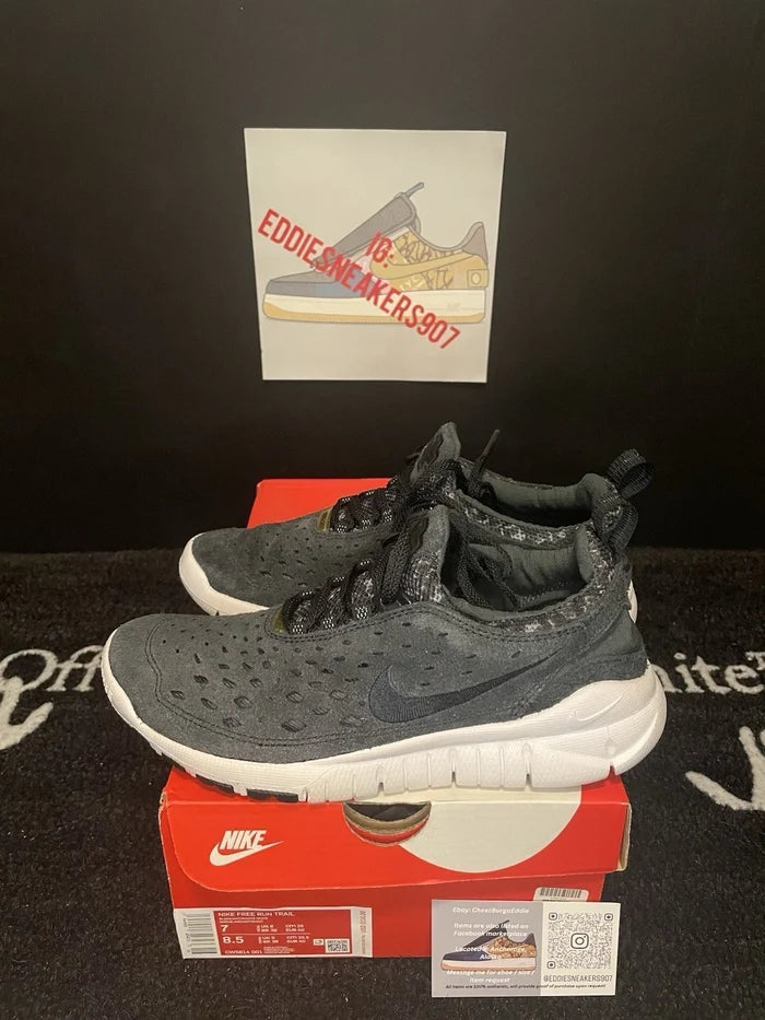 Nike Free Run Trail Men's Sneakers Black White – Brand New, Men's 7 / Women's 8.5