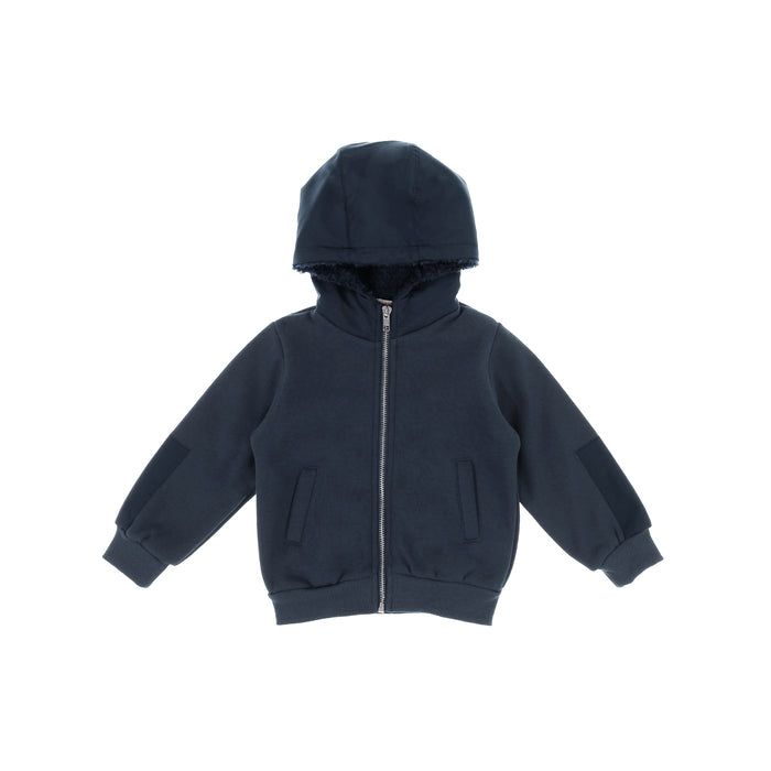 FUR LINED SWEATSHIRT
