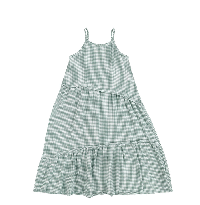 GINGHAM MAXI JUMPER