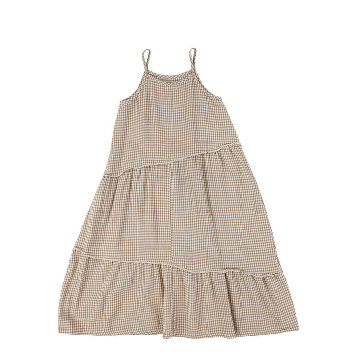 GINGHAM MAXI JUMPER