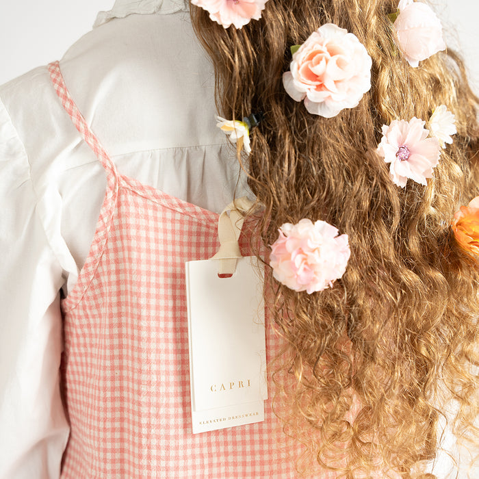 GINGHAM MAXI JUMPER