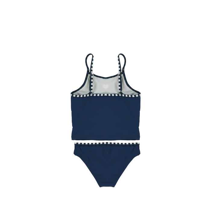 GINGHAM TRIM TANKINI