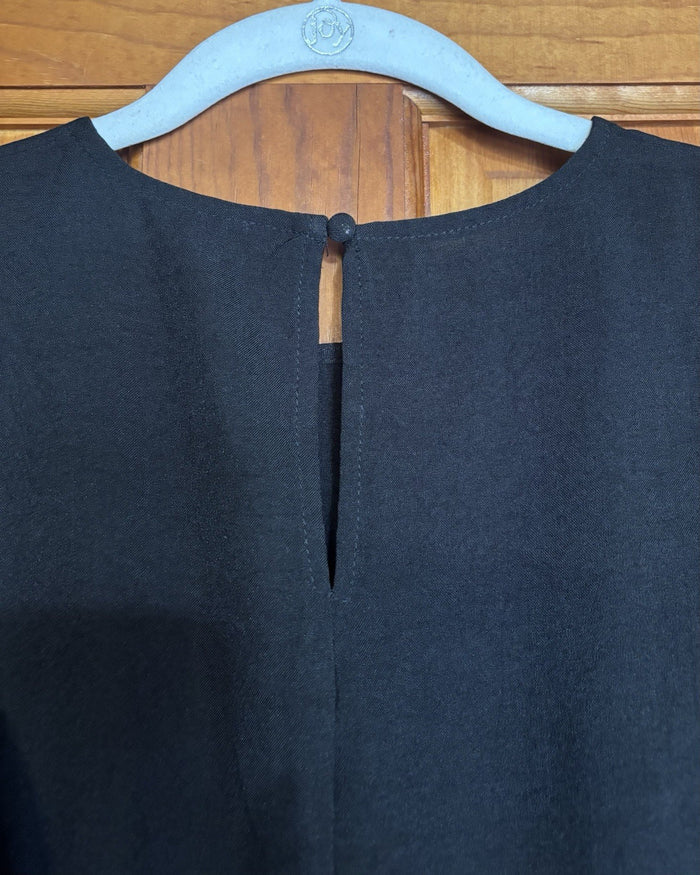 Glam Black LS Ruffle Dress Size Small Women's Party Dress