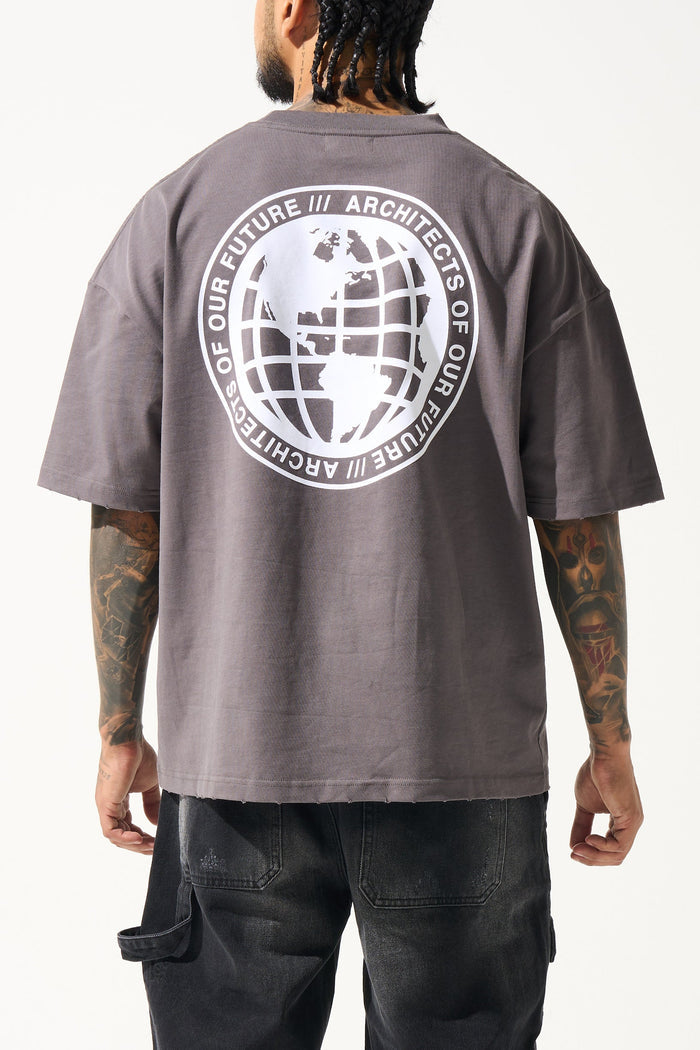 "GLOBAL" Dark Grey T-Shirt