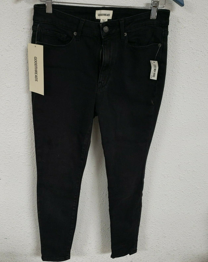 Goodthreads Women's High-Rise Skinny Jean, Gunmetal, 28 Short