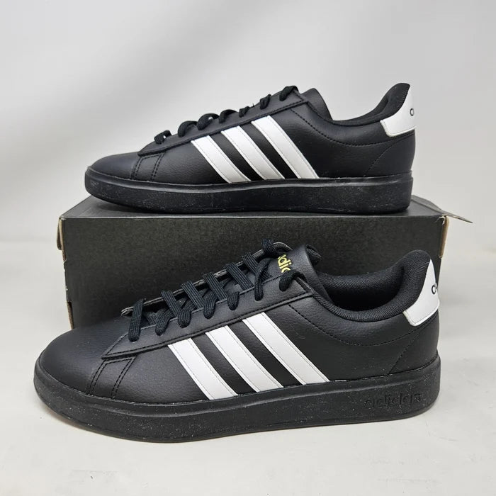 adidas Grand Court 2.0 Men's Sneakers Black White – JR0546, Size 10.5