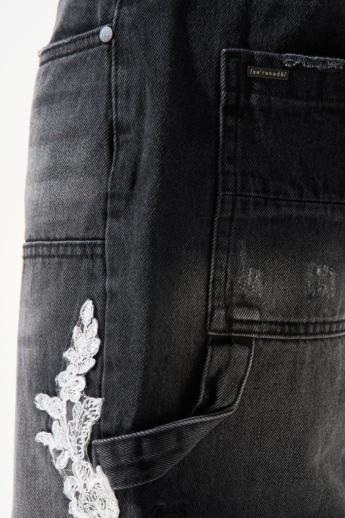 "GROWTH" Denim Shorts