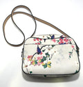 GUESS 1981 Women's Crossbody Handbag – White Floral Design Shoulder Purse