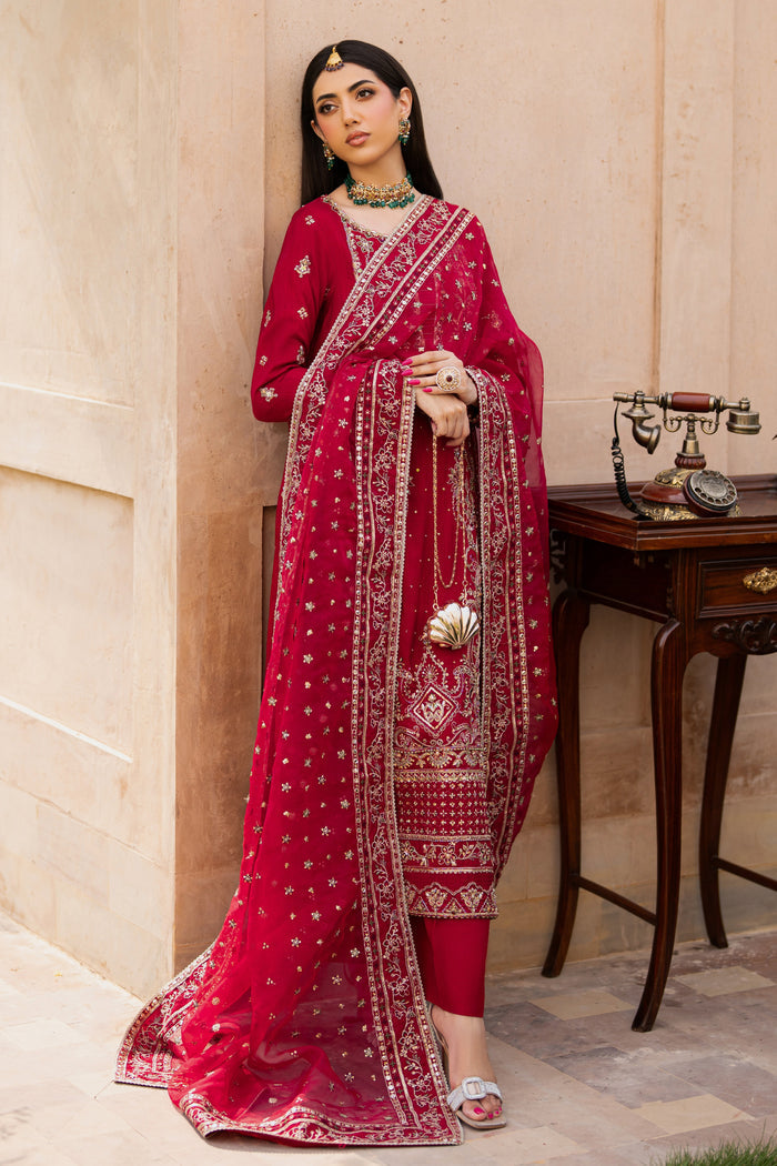 NAQSHI Gul-e-Zeenat angled front – intricate embroidery, sequin detailing, and handcrafted borders