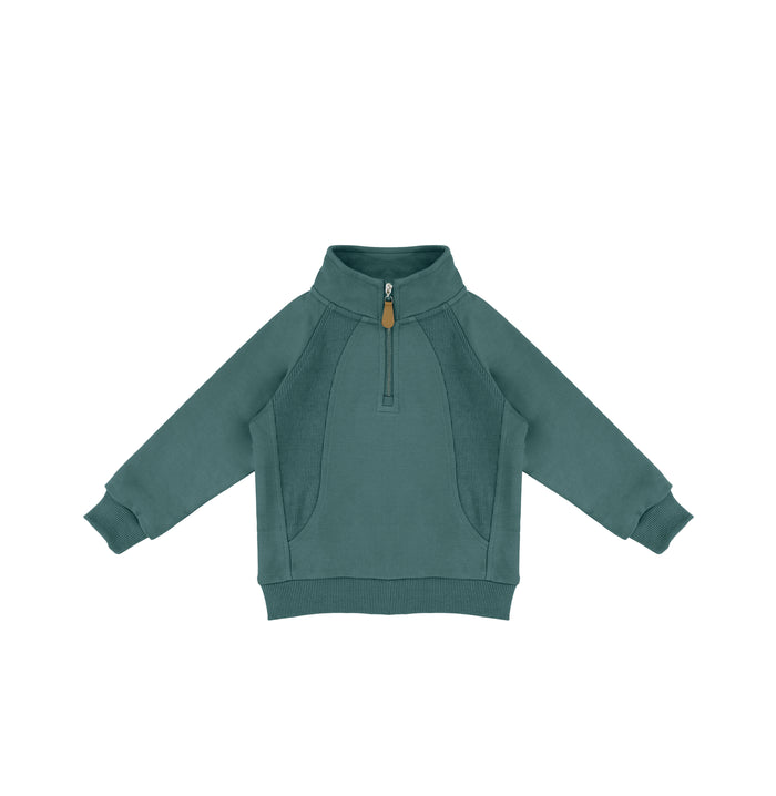 HALF ZIP SWEATSHIRT