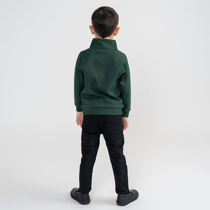 HALF ZIP SWEATSHIRT